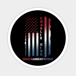Charlie Kirk Great American Patriot Magnet